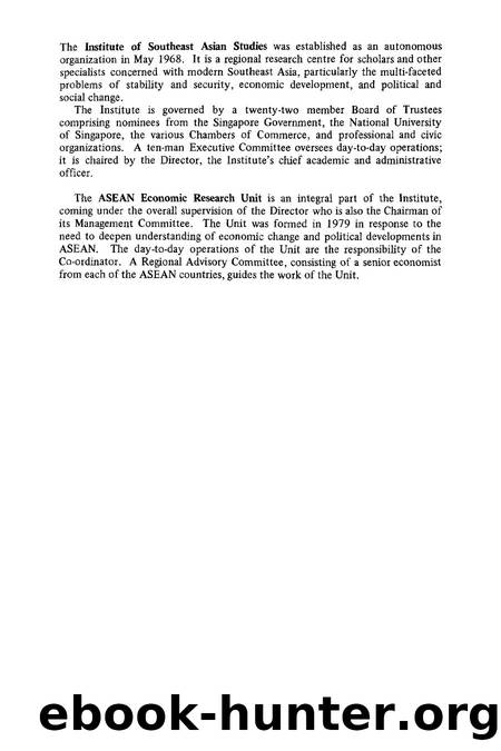 Decision-Making in an ASEAN Complementation Scheme: The Automotive Industry by Estrella D. Solidum; Chee Meow Seah