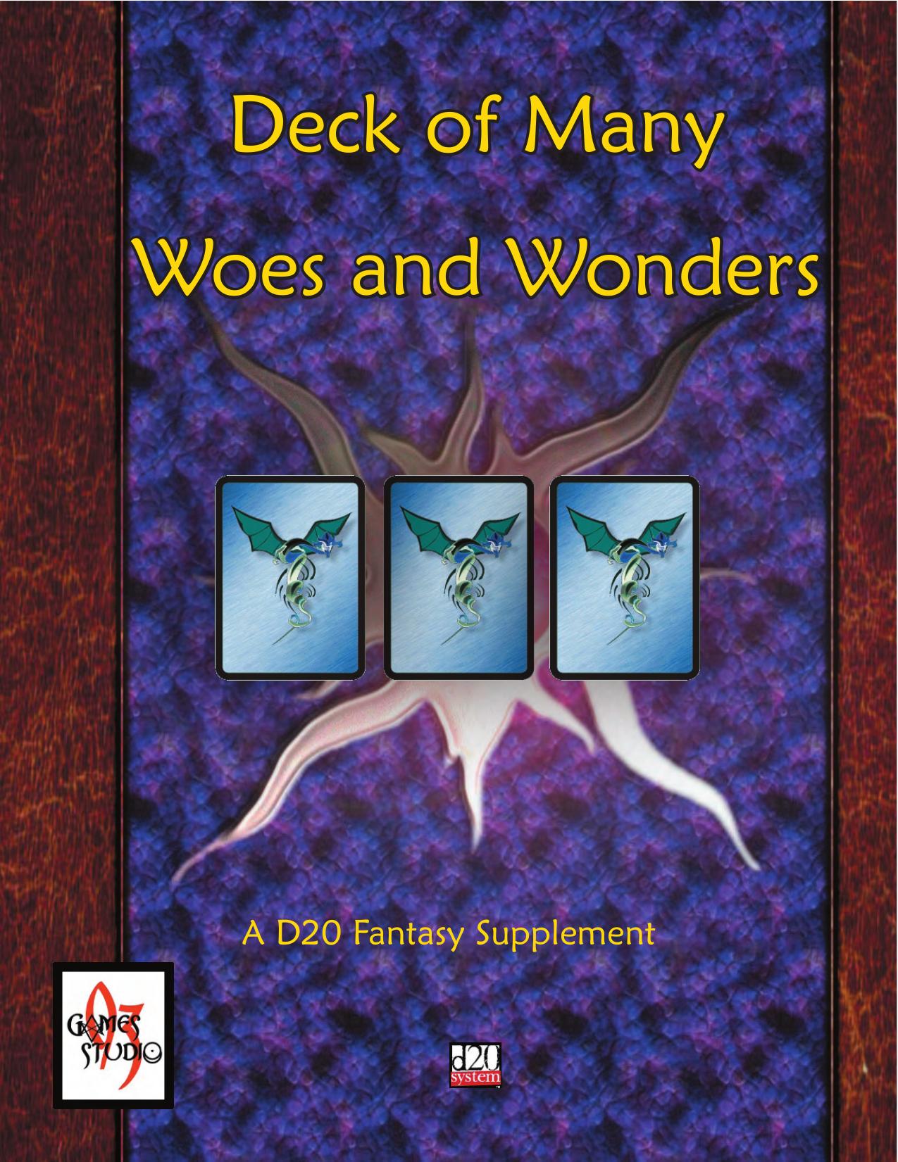 Deck of Many Woes and Wonders by 93 Games Studio