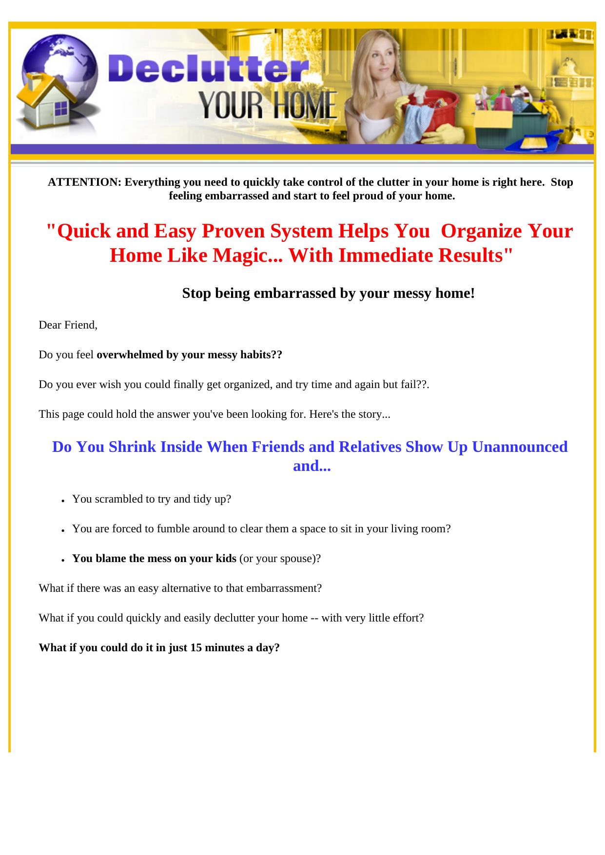 Declutter Now - A Fast And Easy Proven Method! by Best of Kuszter's Collection