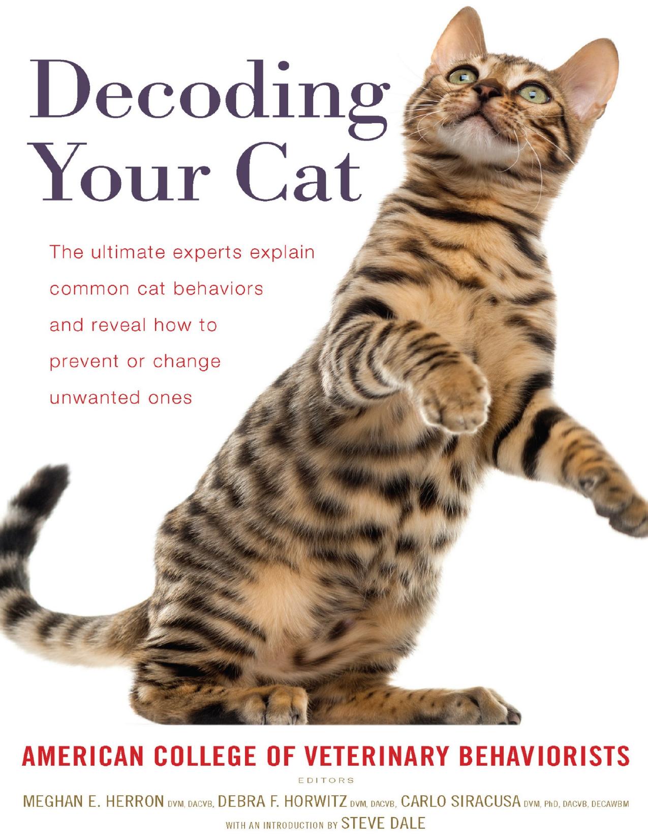 Decoding Your Cat by American College of Veterinary Behaviorists