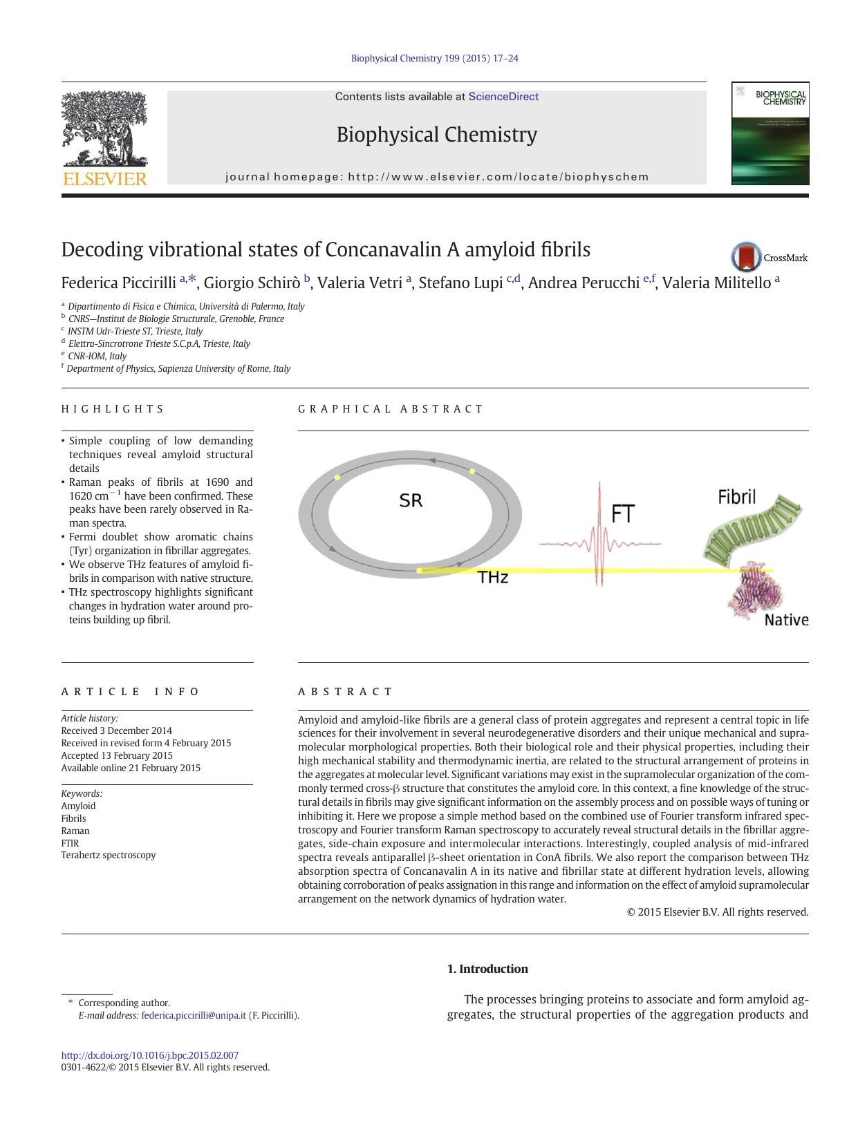Decoding vibrational states of Concanavalin A amyloid fibrils by unknow