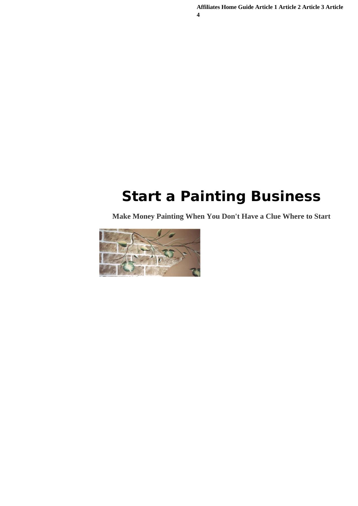 Decorative Wall Painting Business. by Best of Kuszter's Collection