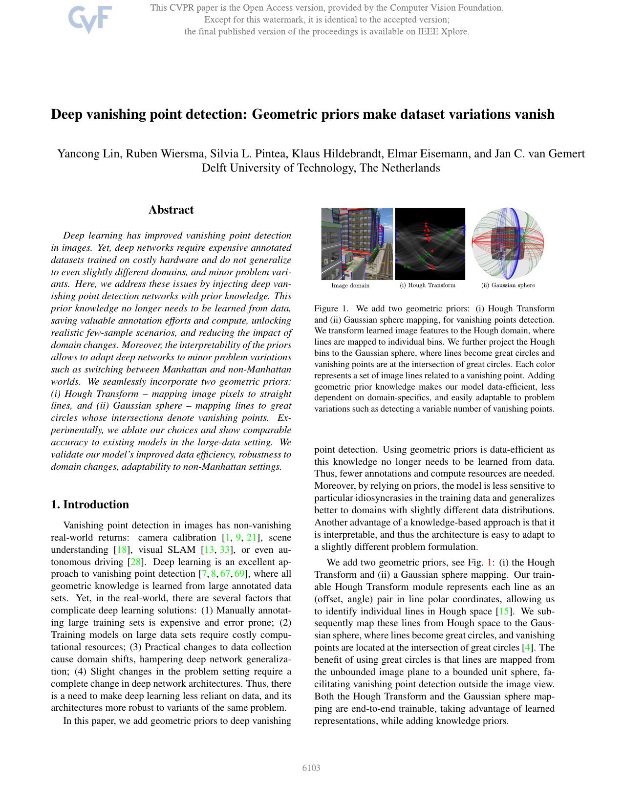 Deep Vanishing Point Detection: Geometric Priors Make Dataset Variations Vanish by unknow