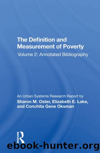 Def-measuremnt Poverty-2h by Sharon M. Oster