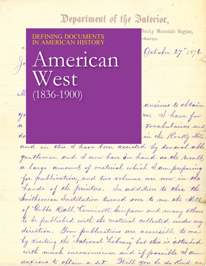 Defining Documents in American History : American West (1836-1900) by Unknow