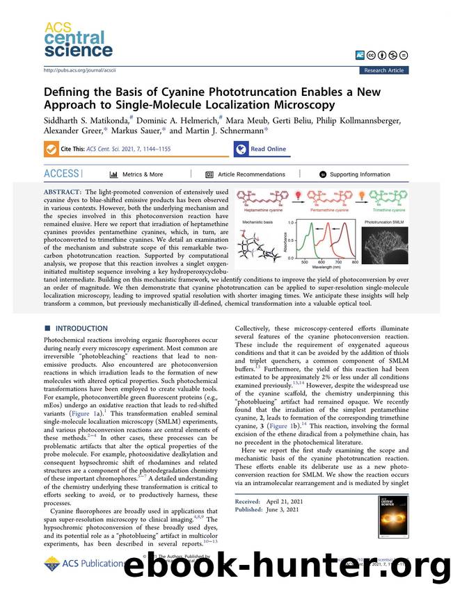Defining the Basis of Cyanine Phototruncation Enables a New Approach to Single-Molecule Localization Microscopy by unknow