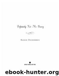 Definitely Not Mr. Darcy by Karen Doornebos