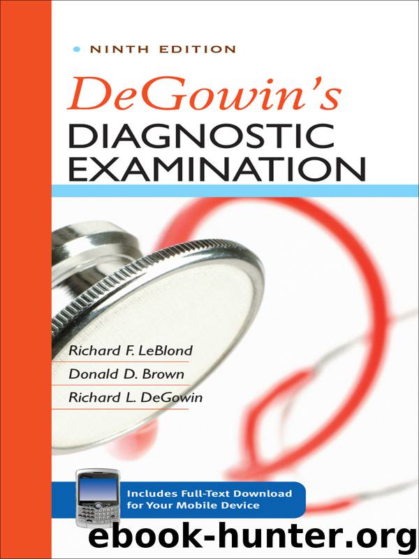 Degowin's Diagnostic Examination by Richard F. LeBlond MD MACP & Richard L. DeGowin MD FACP & Donald D. Brown MD FACP
