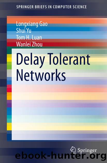 Delay Tolerant Networks by Longxiang Gao Shui Yu Tom H. Luan & Wanlei Zhou