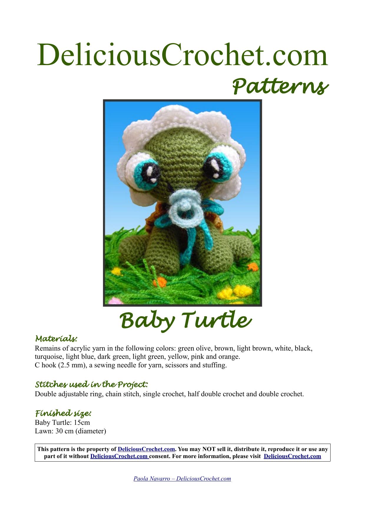 Delicious Crochet - Baby Turtle by Baby Turtle