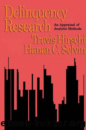 Delinquency Research by Travis Hirschi Hanan C. Selvin