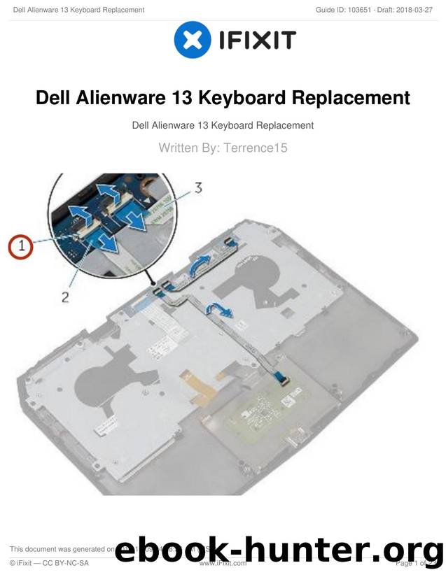 Dell Alienware 13 Keyboard Replacement by Unknown