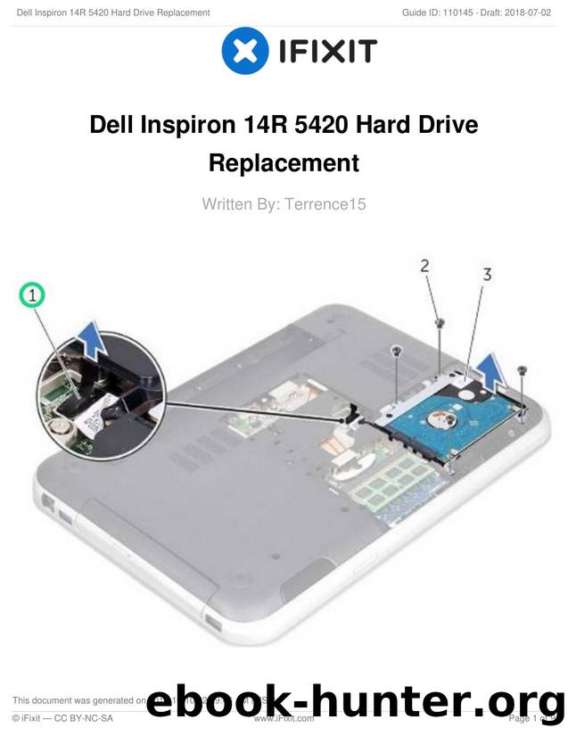 Dell Inspiron 14R 5420 Hard Drive Replacement by Unknown