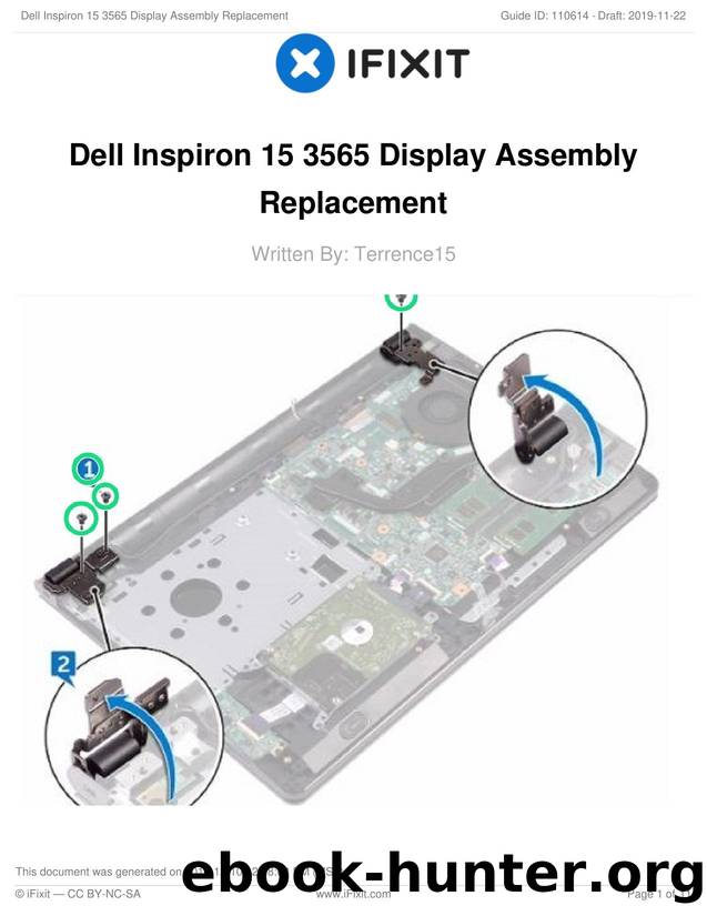 Dell Inspiron 15 3565 Display Assembly Replacement by Unknown