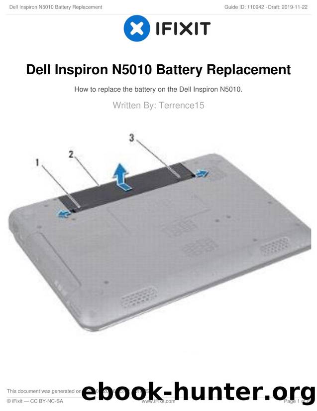 Dell Inspiron N5010 Battery Replacement by Unknown