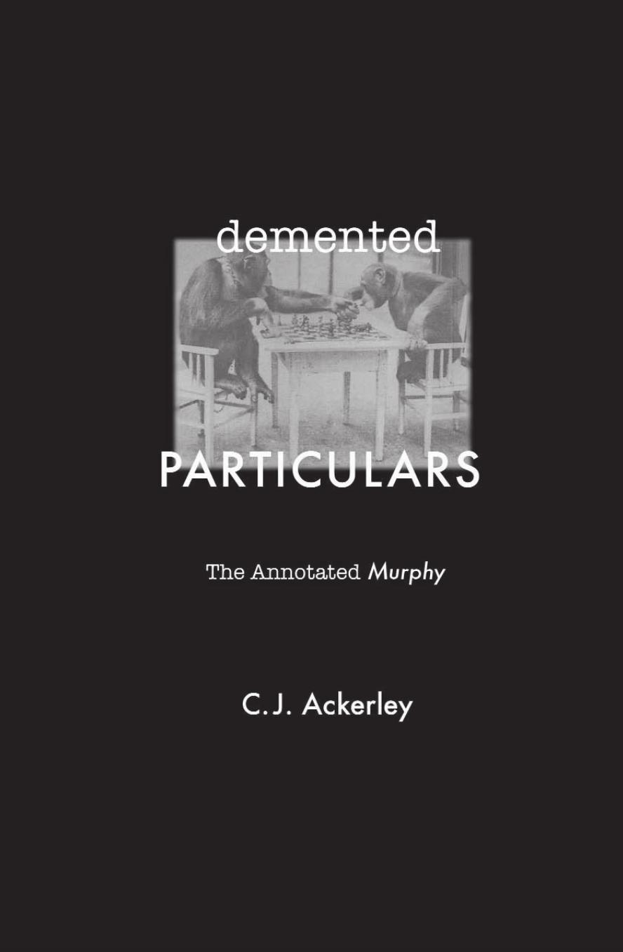 Demented particulars : the annotated Murphy by Ackerley Chris; Beckett Samuel