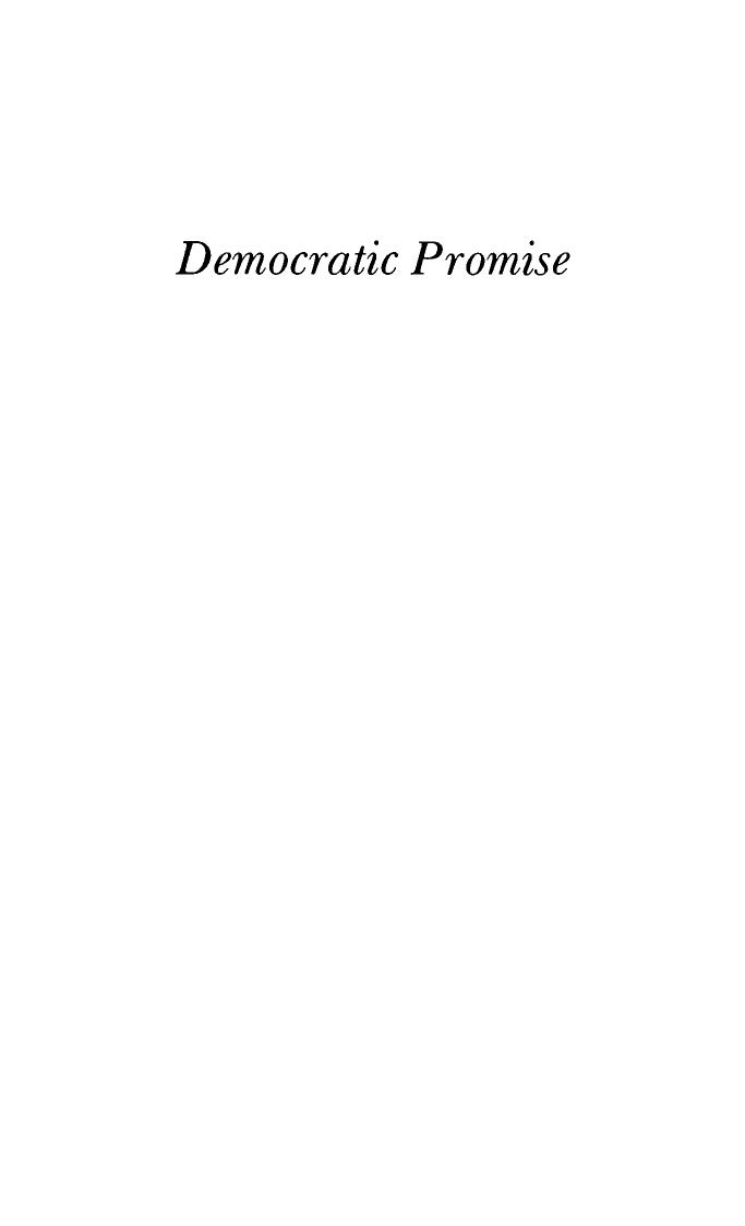 Democratic Promise: The Populist Movement in America by Lawrence Goodwyn