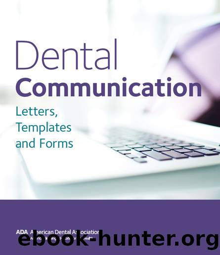 Dental Communication by American Dental Association American Dental;