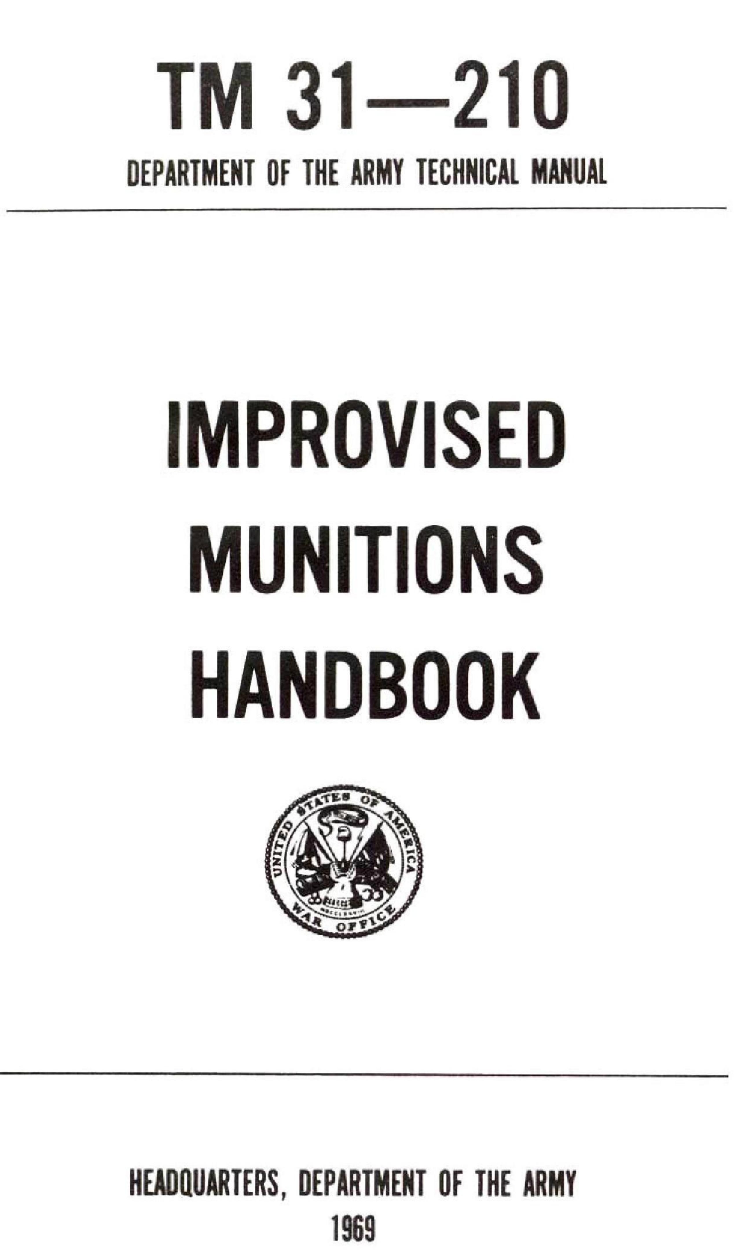 Department of Defense by Improvised Munitions (1969) pdf