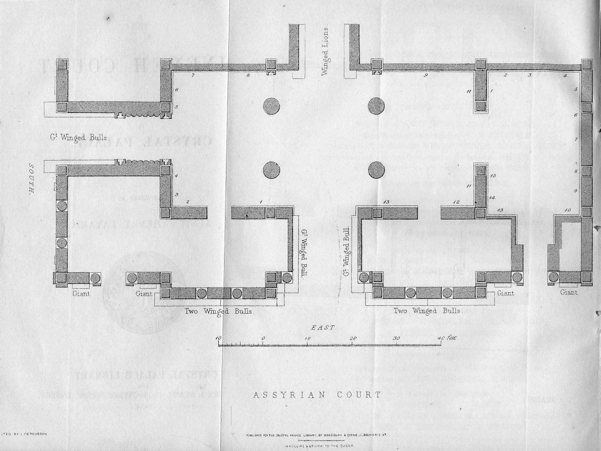 Described BY Austen Henry Layard - The nineveh court in the crystal palace by 1854
