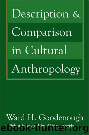 Description and Comparison in Cultural Anthropology by Alfred Harris