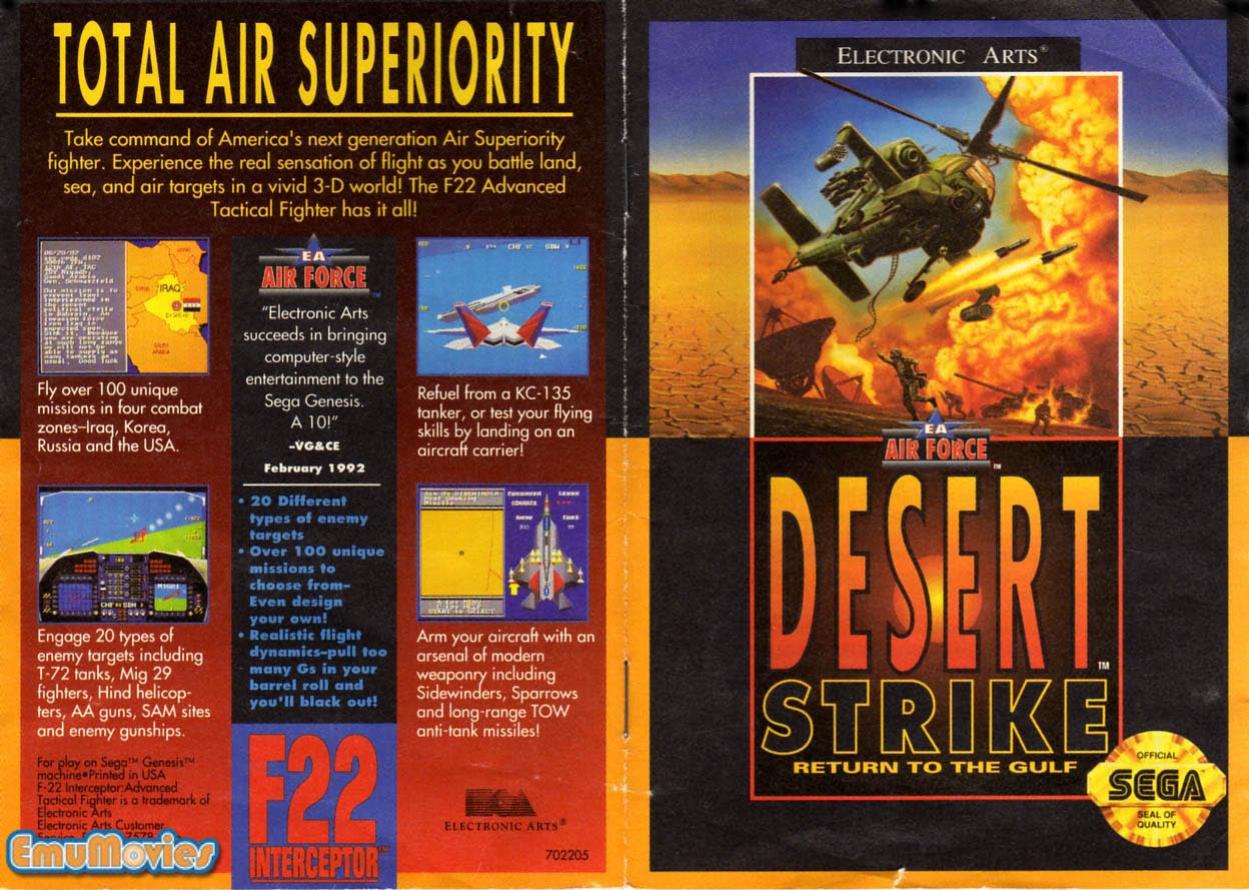 Desert Strike by Return To The Gulf (USA Europe)