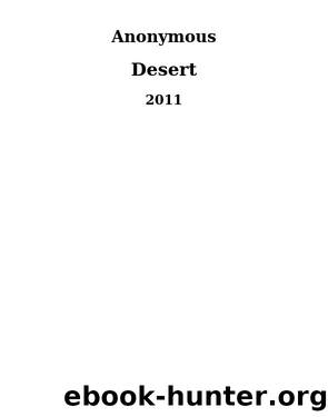 Desert by Anonymous & Anonymous