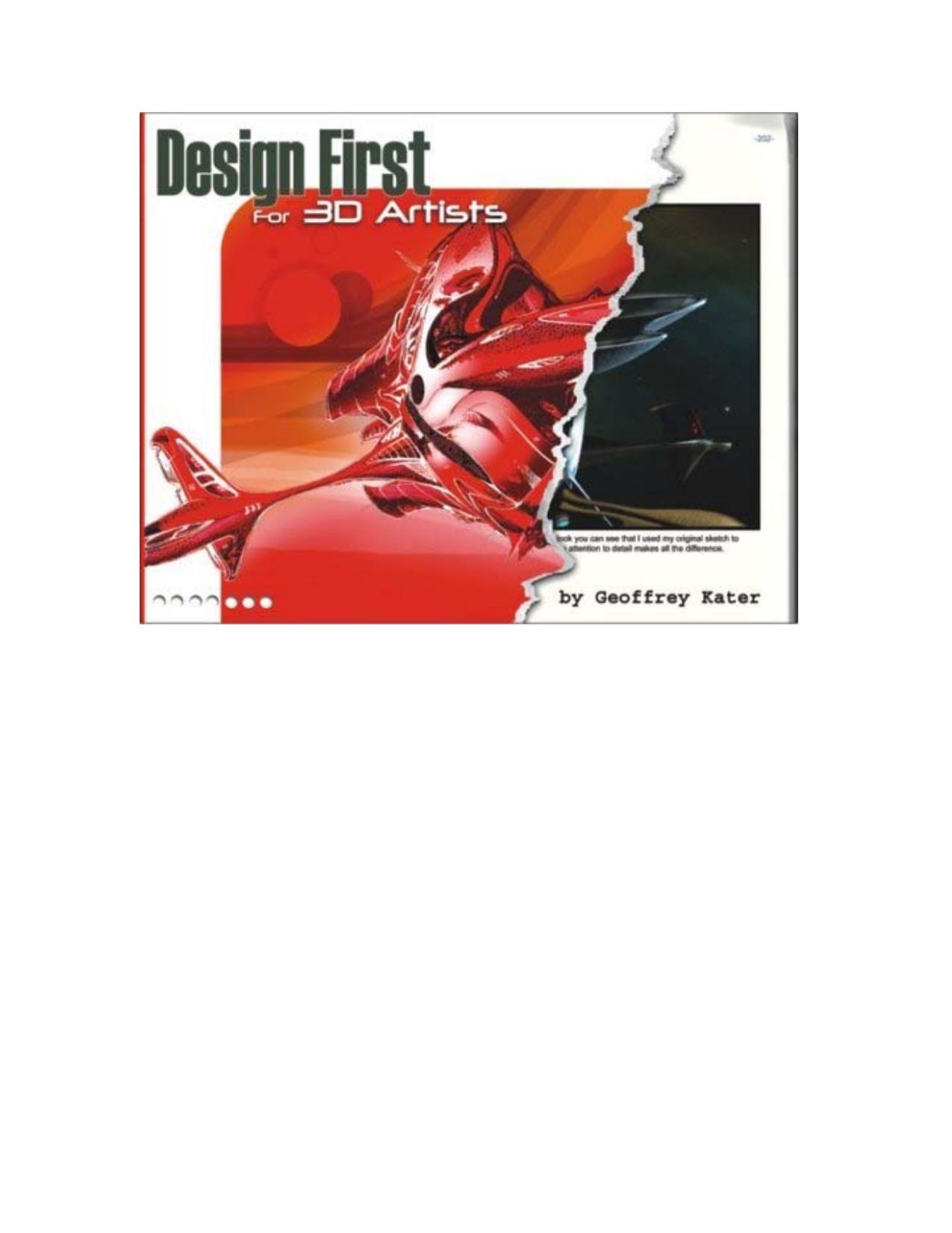 Design First for 3D Artists by Geoffrey Kater