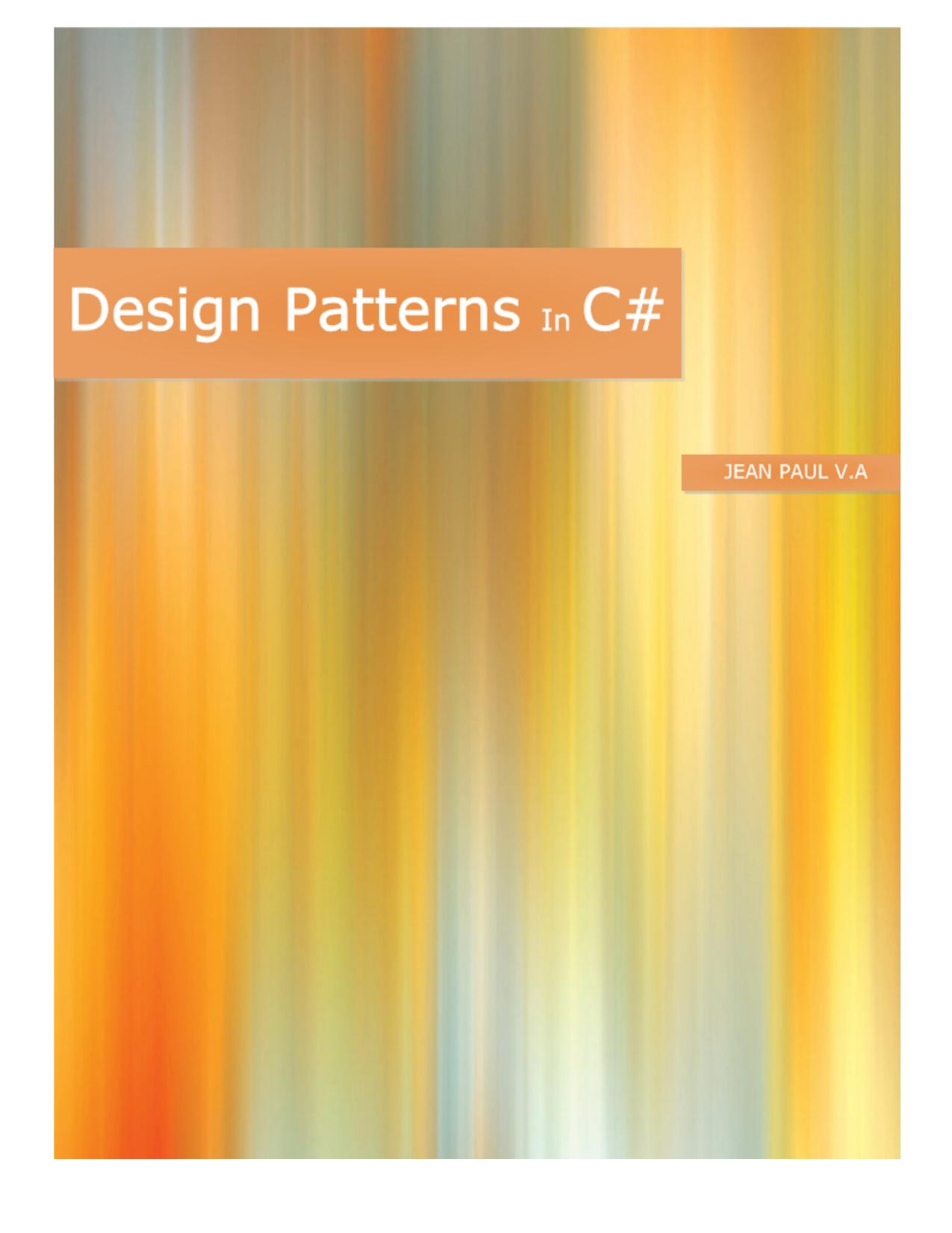 Design Patterns in C# by Jean Paul V.A