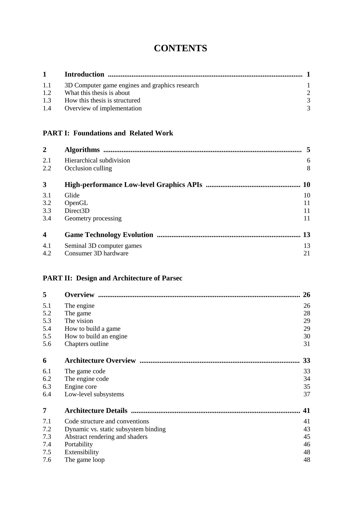 Design and Architecture of a Portable and Extensible Multiplayer 3D Game Engine [Thesis] by Unknown
