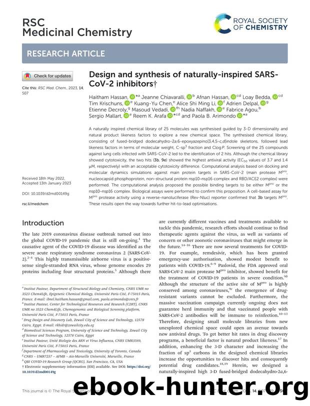 Design and synthesis of naturally-inspired SARS-CoV-2 inhibitors by unknow