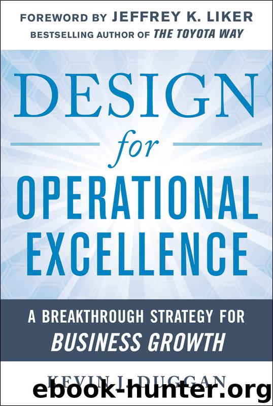 Design for Operational Excellence by Kevin J. Duggan