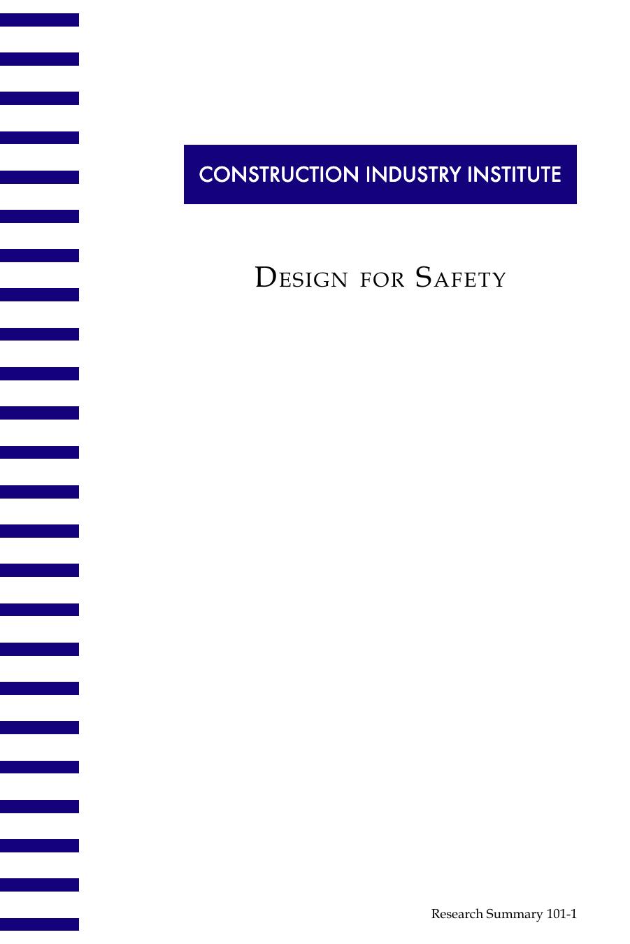 Design for Safety by Construction Industry Institute