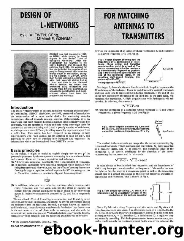 Design of L-networks for matching antennas to transmitters by Unknown