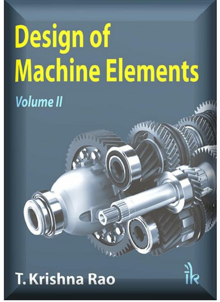 Design of Machine Elements-II by T. Krishna Rao