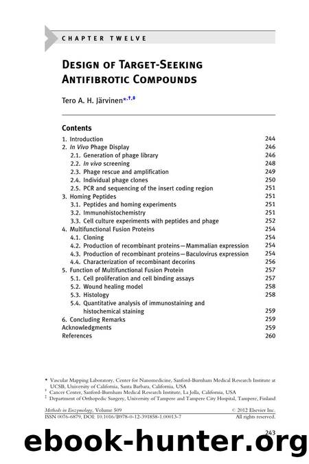 Design of Target-Seeking Antifibrotic Compounds by Tero A. H. Järvinen