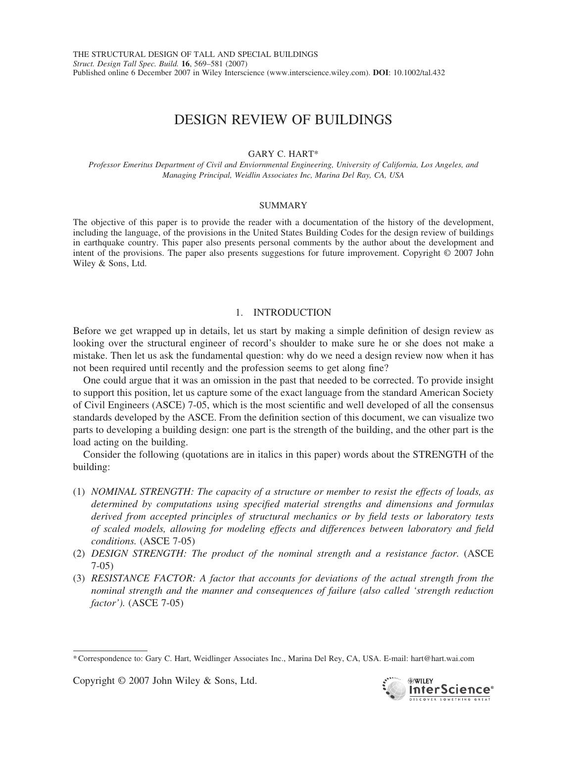 Design review of buildings by owner