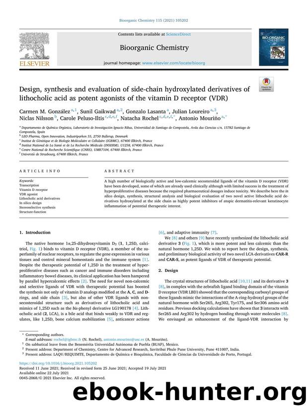 Design, synthesis and evaluation of side-chain hydroxylated derivatives of lithocholic acid as potent agonists of the vitamin D receptor (VDR) by unknow
