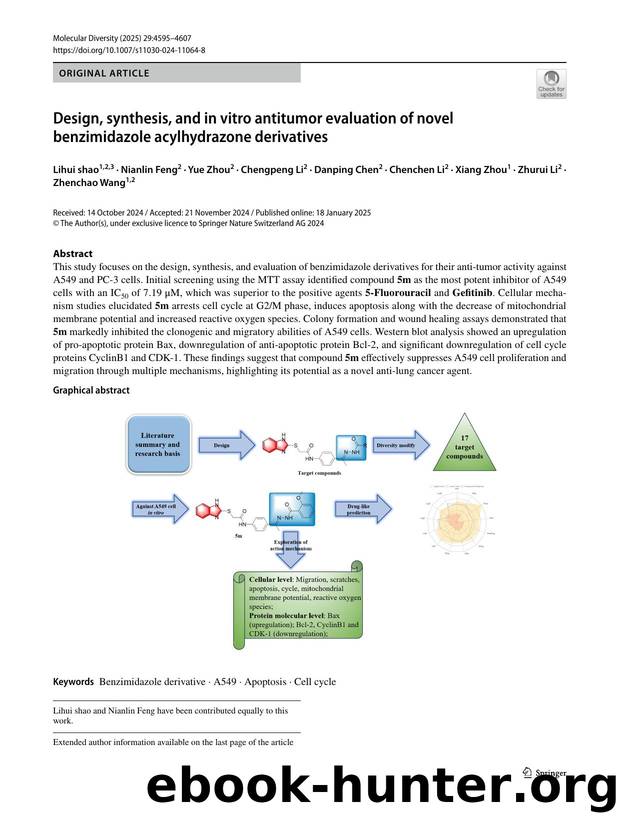 Design, synthesis, and in vitro antitumor evaluation of novel benzimidazole acylhydrazone derivatives by unknow