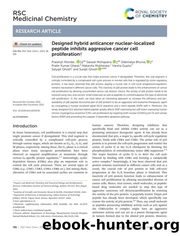 Designed hybrid anticancer nuclear-localized peptide inhibits aggressive cancer cell proliferation by unknow