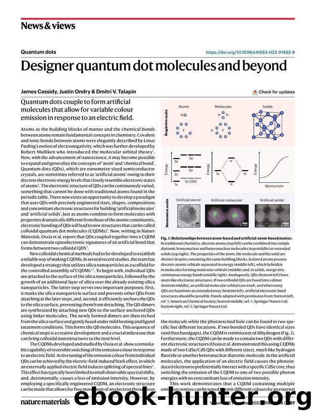 Designer quantum dot molecules and beyond by James Cassidy & Justin Ondry & Dmitri V. Talapin