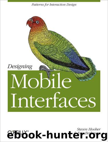 Designing Mobile Interfaces by Steven Hoober & Eric Berkman