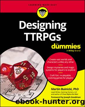 Designing TTRPGs For Dummies by Martin Buinicki & Joseph Goodman