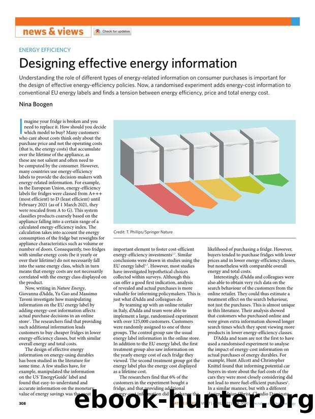 Designing effective energy information by Nina Boogen