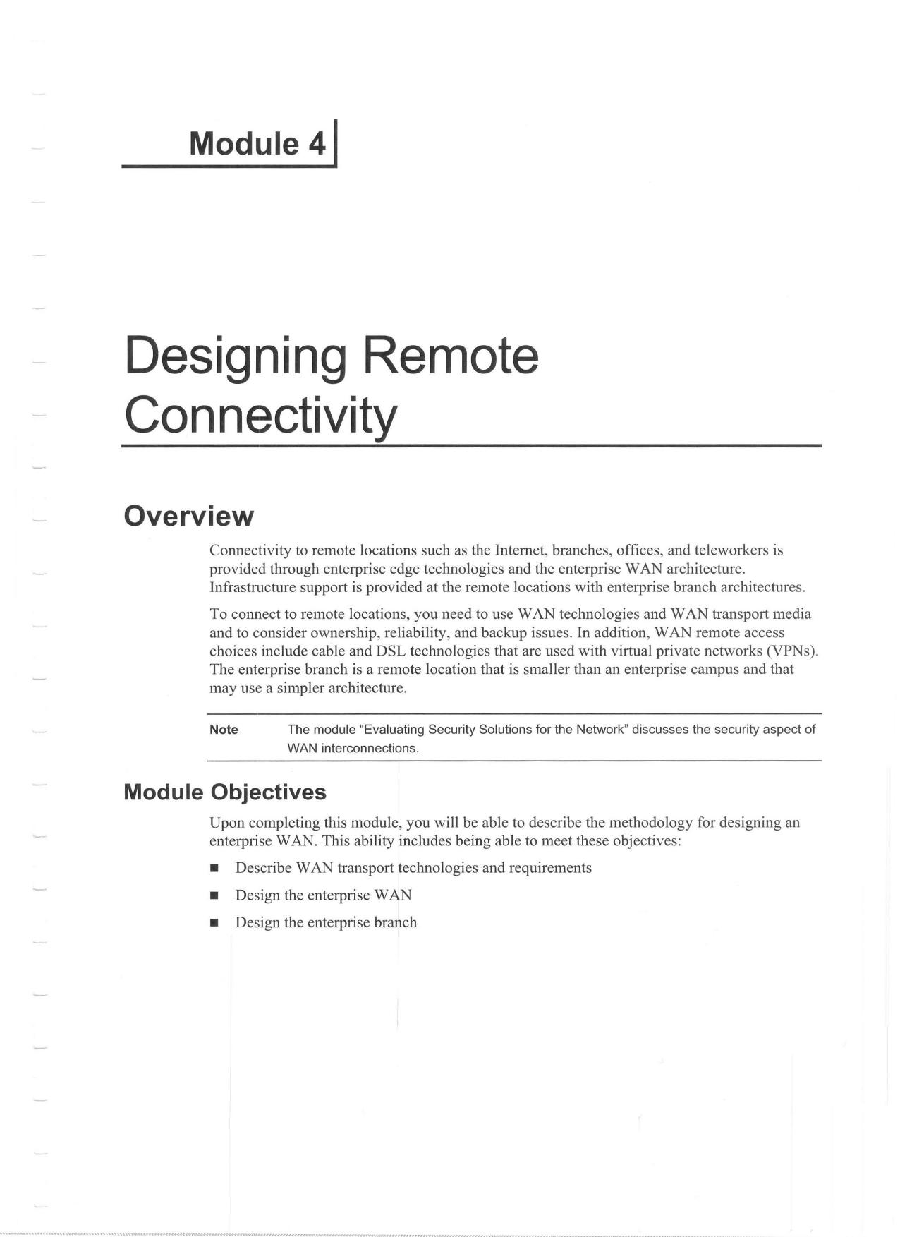 Designing for Cisco Internetwork Solutions Student Guide (CCDA DESGN 640-864) v2.1 Module 4 by Unknown