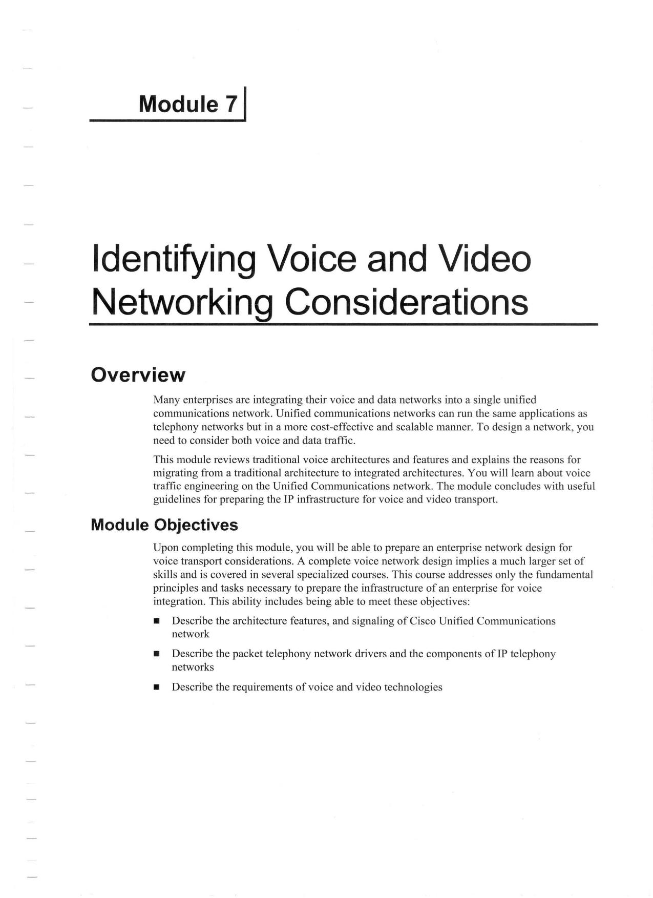 Designing for Cisco Internetwork Solutions Student Guide (CCDA DESGN 640-864) v2.1 Module 7 by Unknown