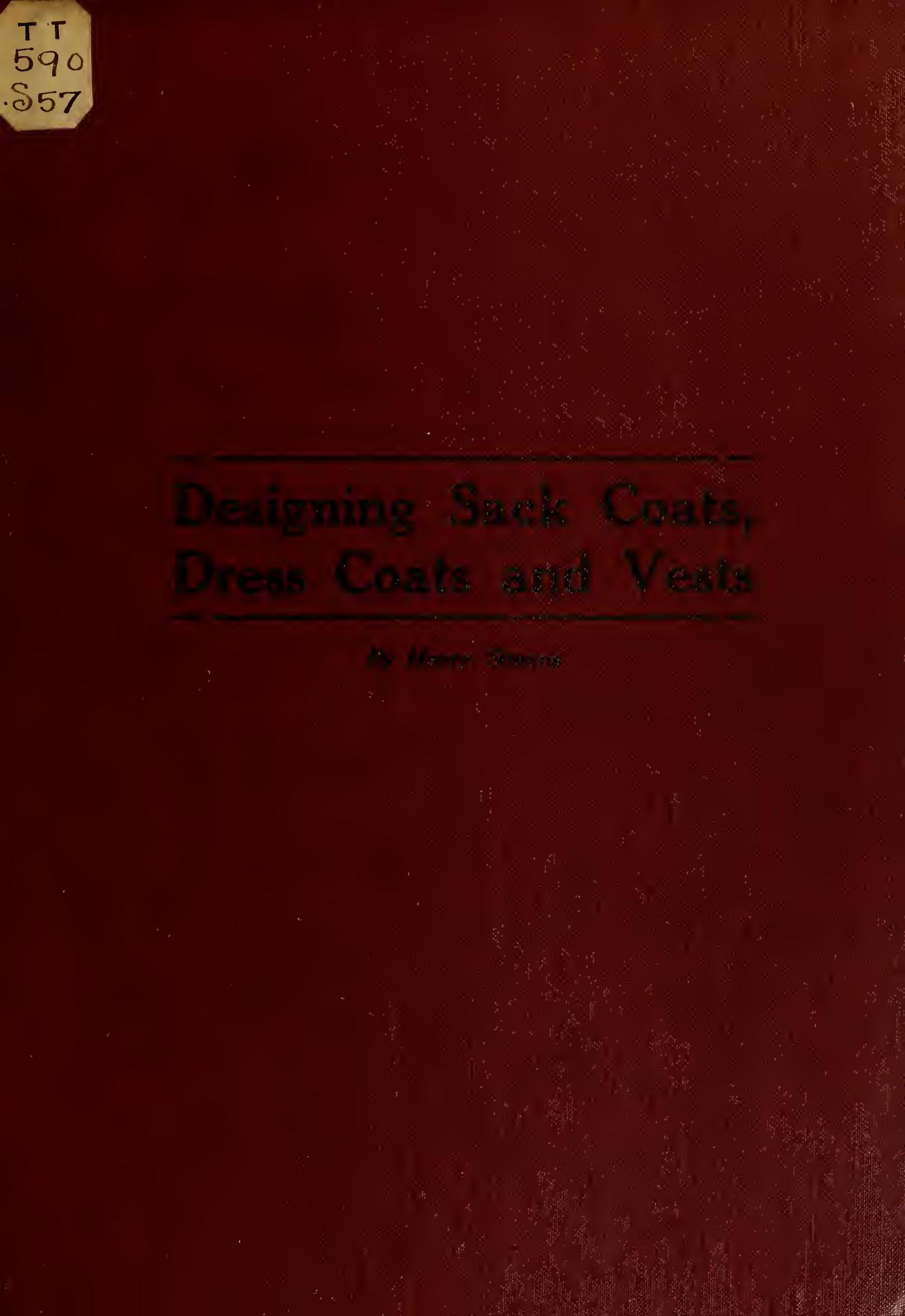 Designing sack coats, dress coats and vests by Simons Harry