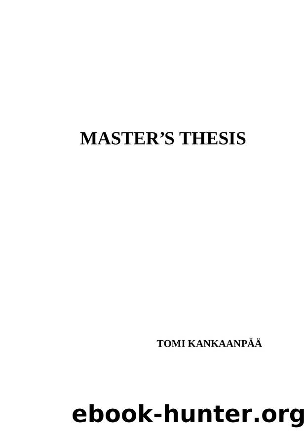Desing and implementation of Conceptual Network and Ontology Editor by Tomi Kankaanpää