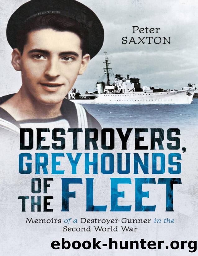Destroyers, Greyhounds of the Fleet: Memoirs of a Naval Gunner in the Second World War by Peter Saxton