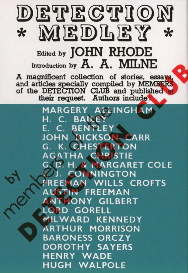 Detection Medley (1939) by John Rhode (Ed.)